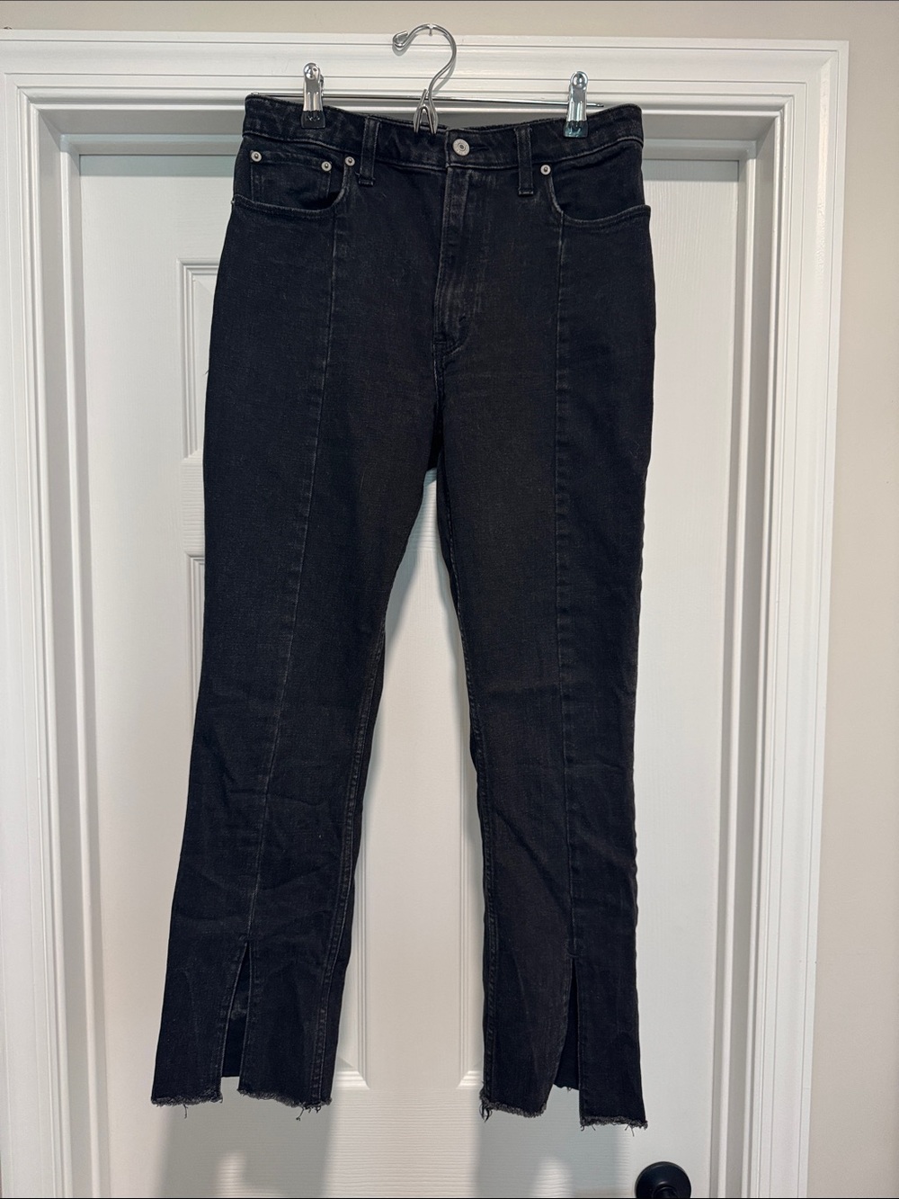Abercrombie & Fitch Black Skinny high rise Curve Love Jeans Womens Sz 28  6xs